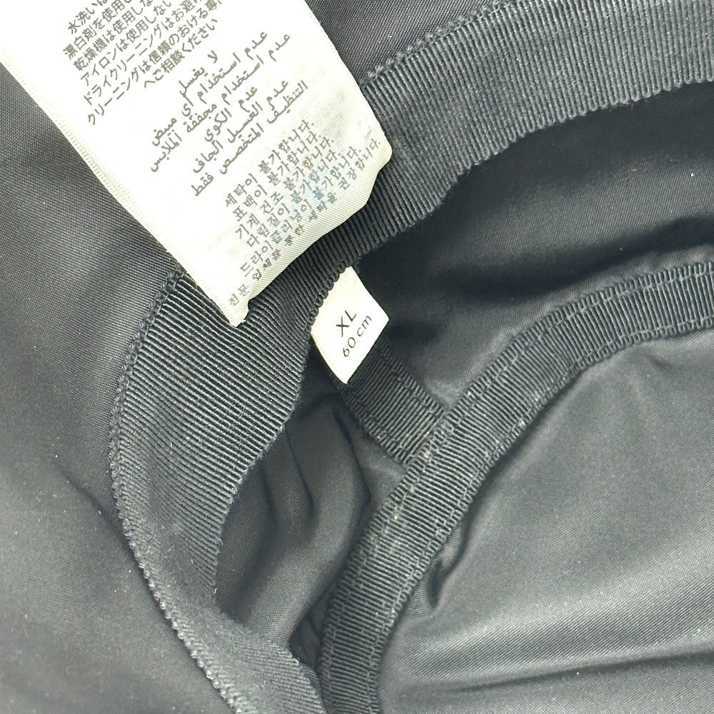 Gucci Hat 813534 Nylon Black Hats Logo Bucket Hat Logo Embossing Xl