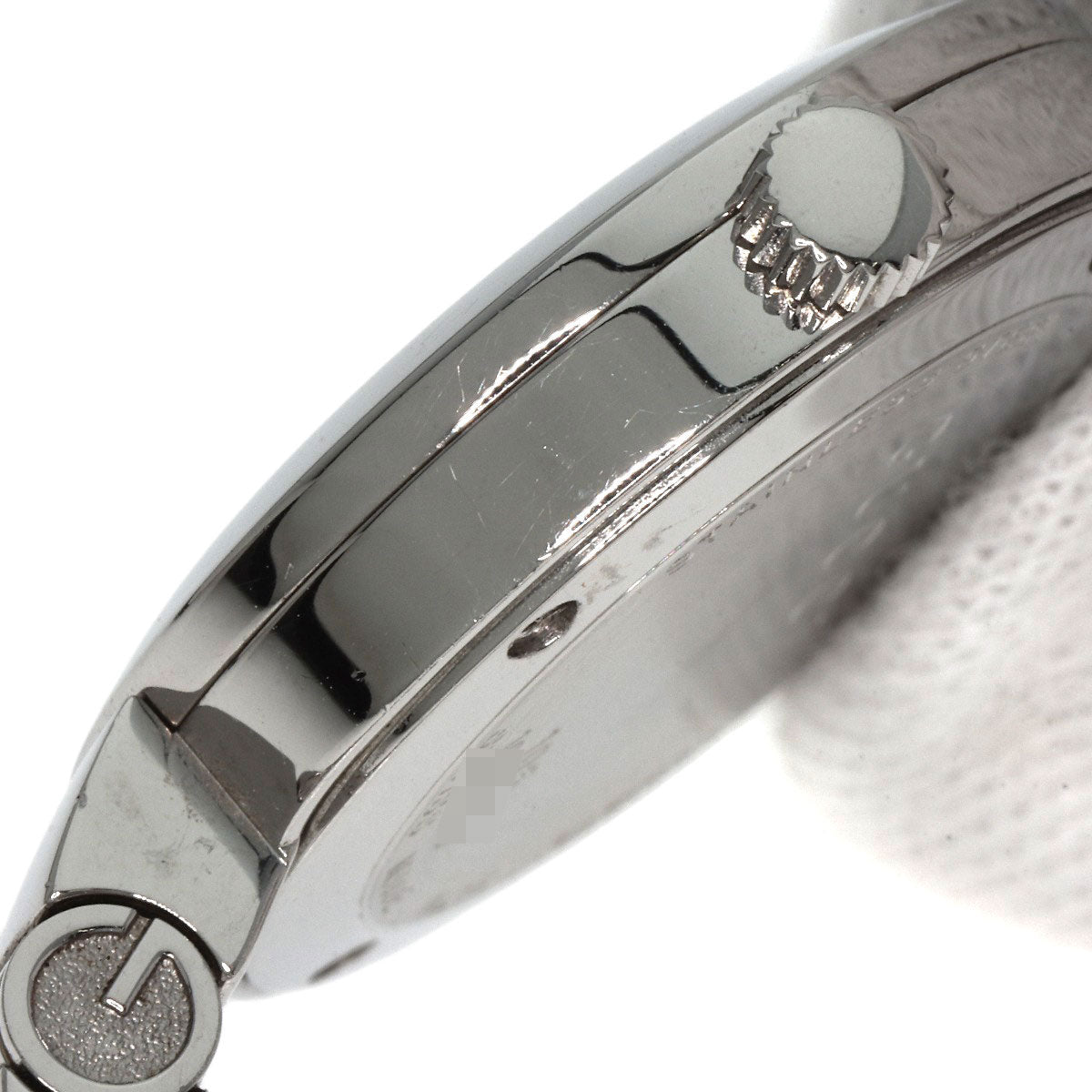 Gucci Watches Quartz 105 Stainless Steel , Stainless Steel Silver Round Face White Dial Women