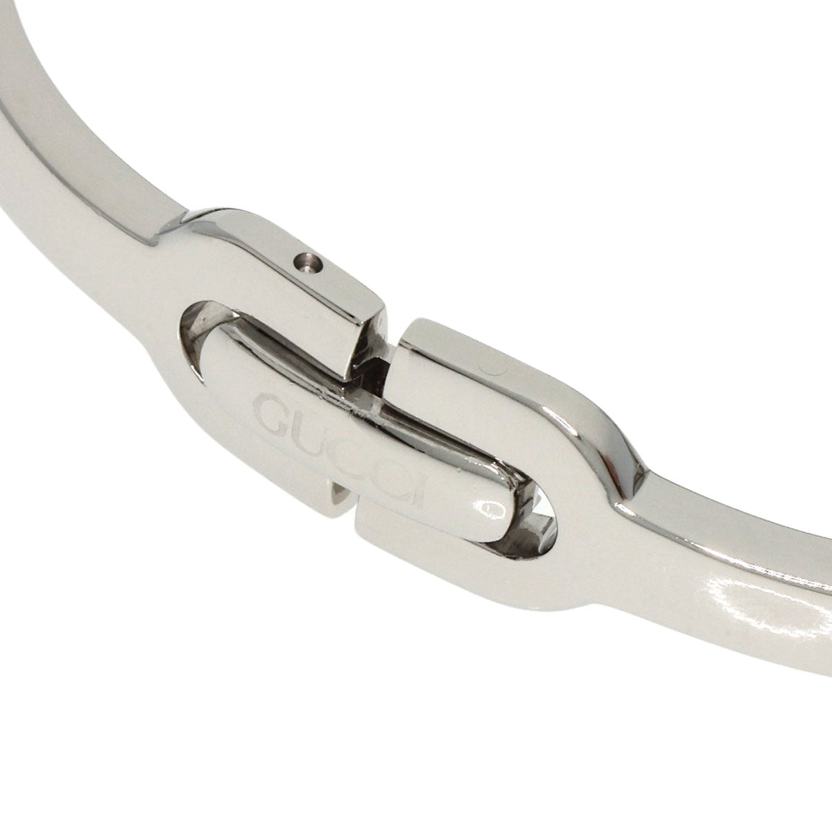 Gucci Watches Quartz 6800L Stainless Steel , Stainless Steel Silver Square Face Orange Dial Women