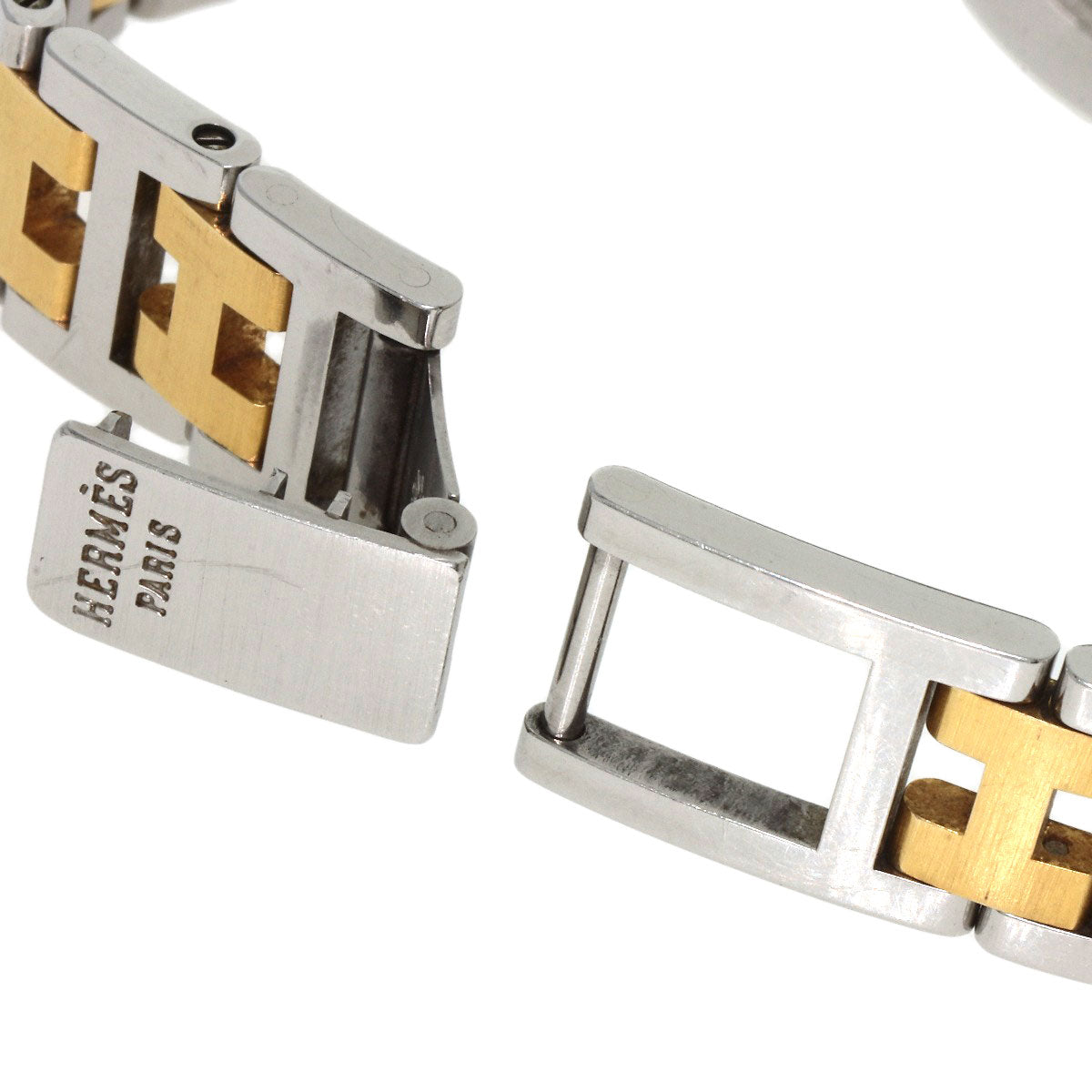 Hermes Watches Quartz Stainless Steel , Ssxgp Gold Clipper Ivory Dial Women