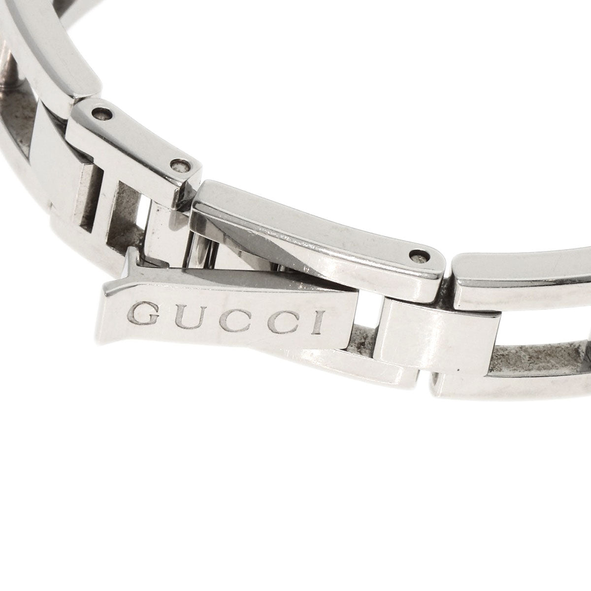 Gucci Watches Quartz 110 Stainless Steel , Stainless Steel Silver Square Face 3P Diamond White Dial