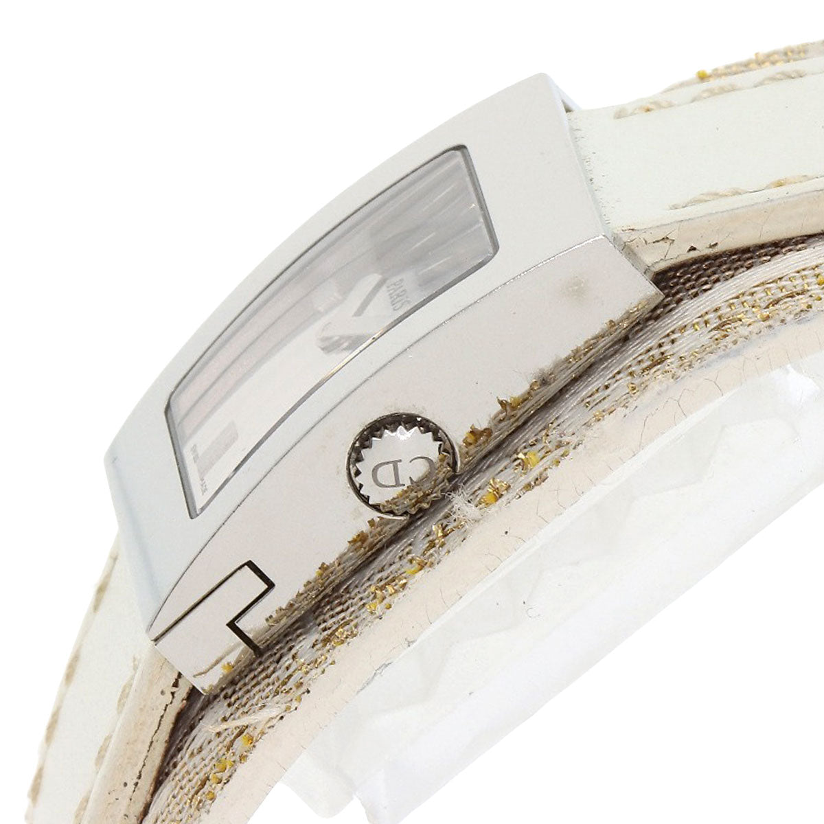 Christian Dior Watches Quartz D78-109 Stainless Steel, Leather Silver Maris Silver Dial Women