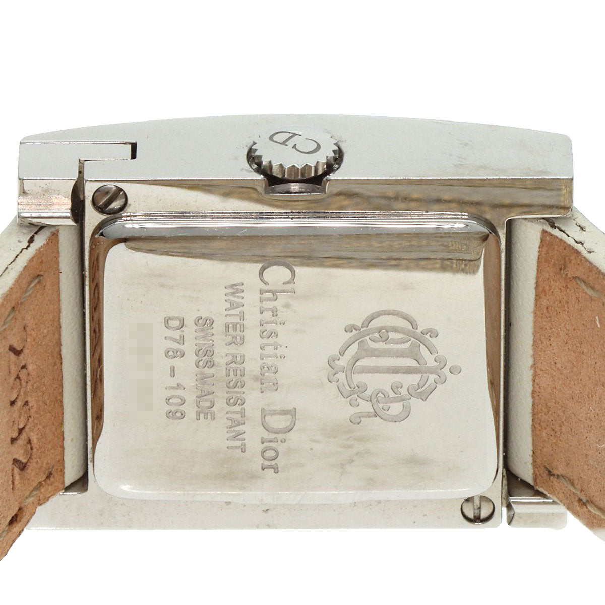 Christian Dior Watches Quartz D78-109 Stainless Steel, Leather Silver Maris Silver Dial Women