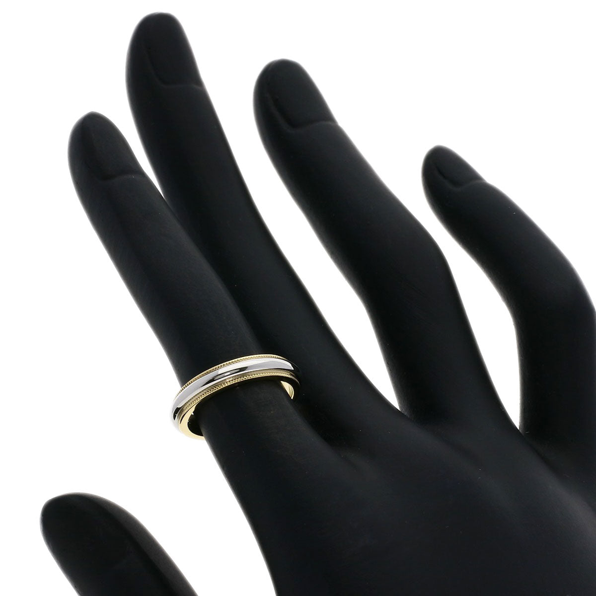 Tiffany&Co. Ring 18K Yellow Gold Gold Milgrain