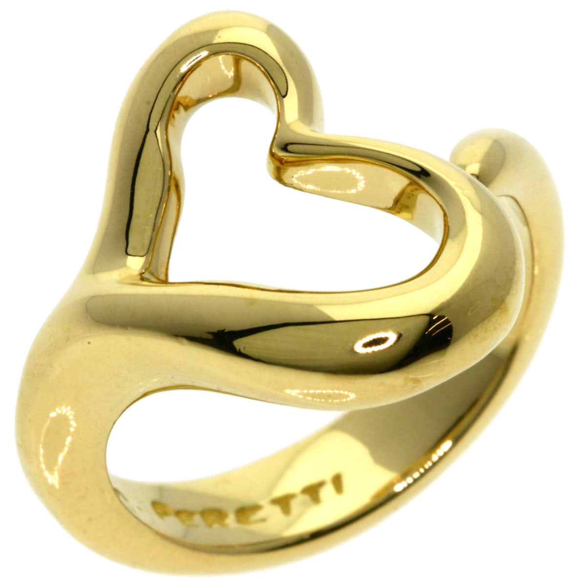 Tiffany&Co. Ring 18K Yellow Gold Gold Open Heart Women
