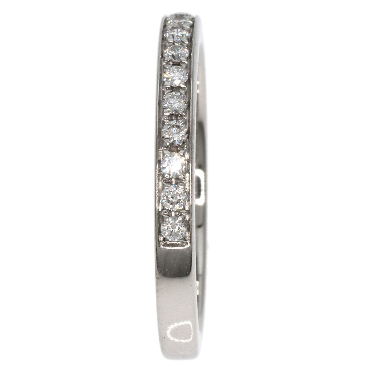 Bvlgari Ring Pt950 Silver Dedicata A Venezia Half Eternity Diamond #51 Women