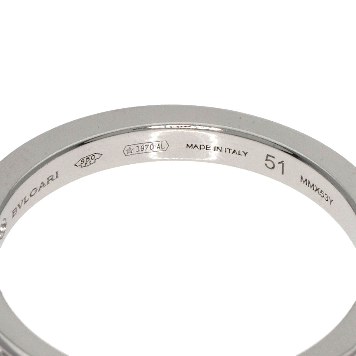 Bvlgari Ring Pt950 Silver Dedicata A Venezia Half Eternity Diamond #51 Women