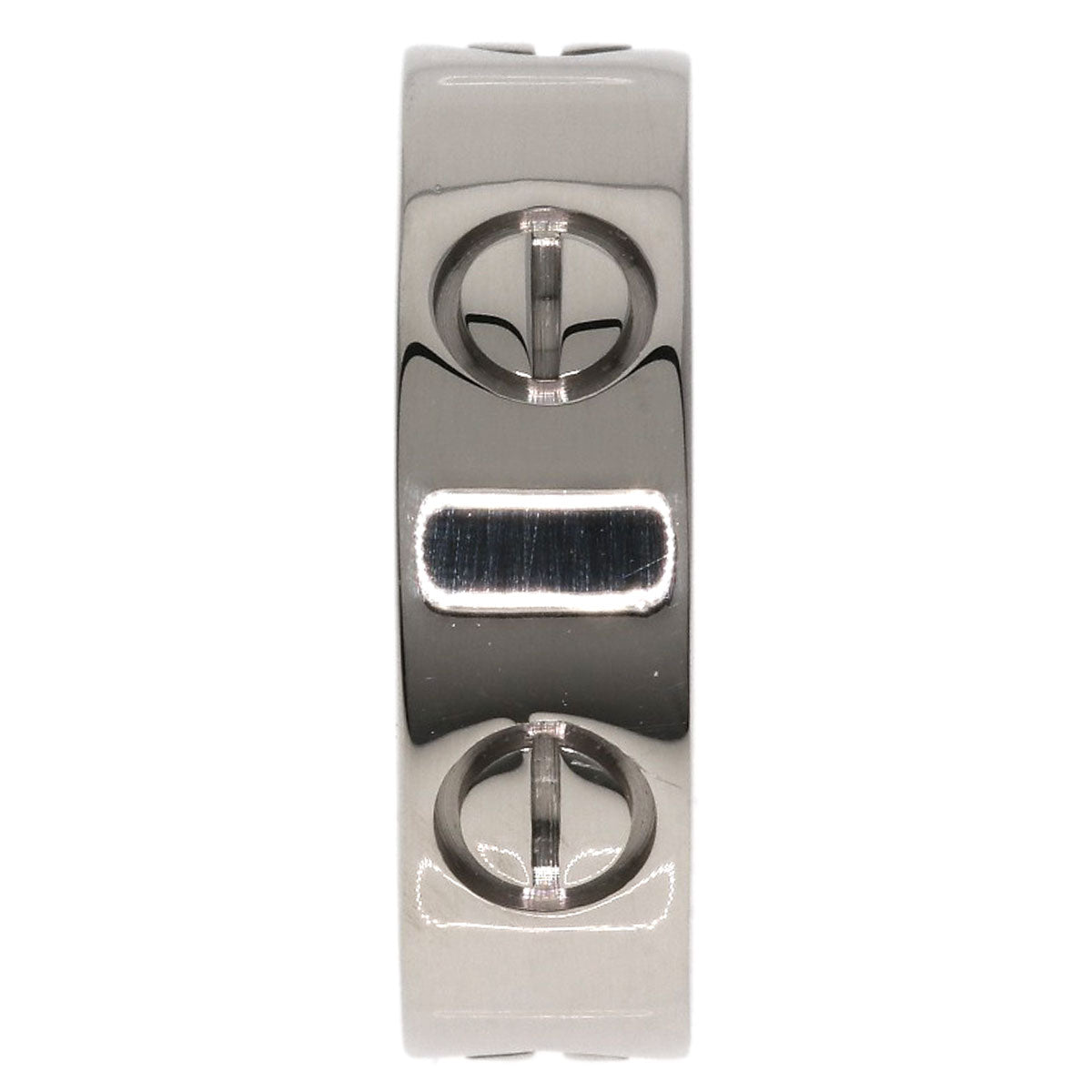 Cartier Ring K18Wg Silver Love Ring #50 Women