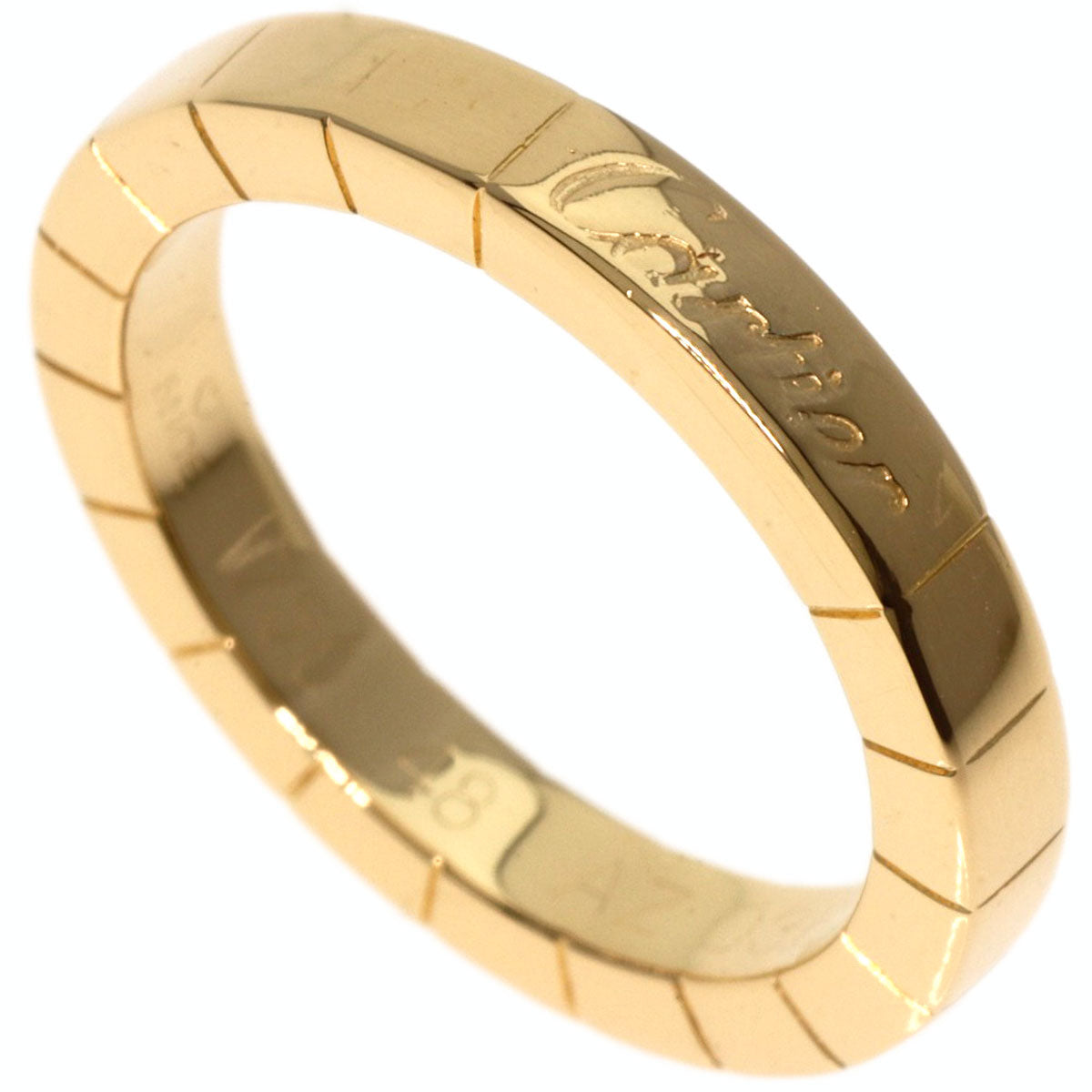 Cartier Ring 18K Yellow Gold Gold Laniere # 48 Women