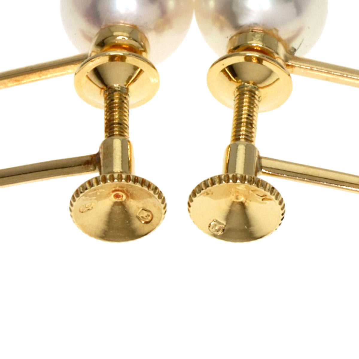 Mikimoto Earring 18K Yellow Gold Gold Akoya Pearl Pearl