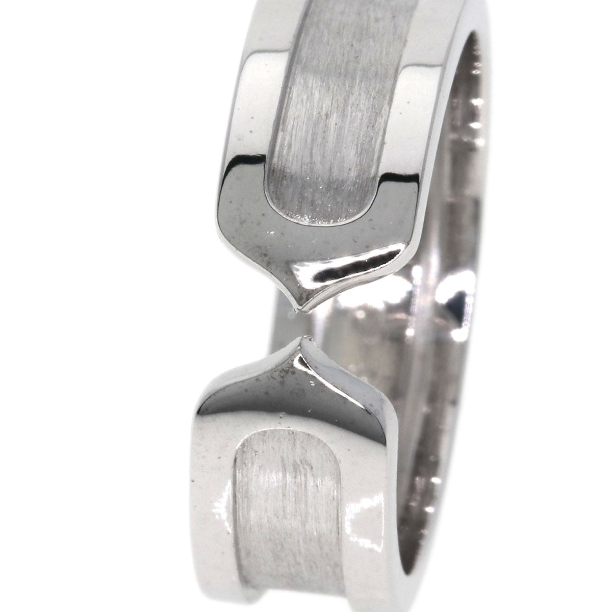 Cartier Ring K18Wg Silver C2 Sm #53