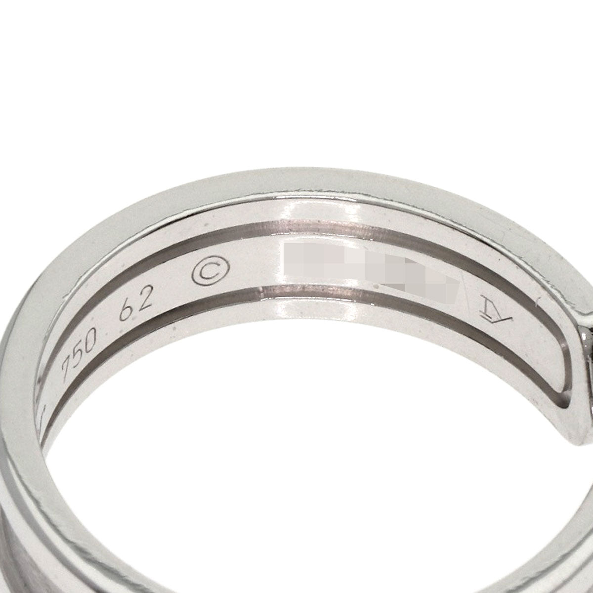 Cartier Ring K18Wg Silver C2 Ring Sm #62