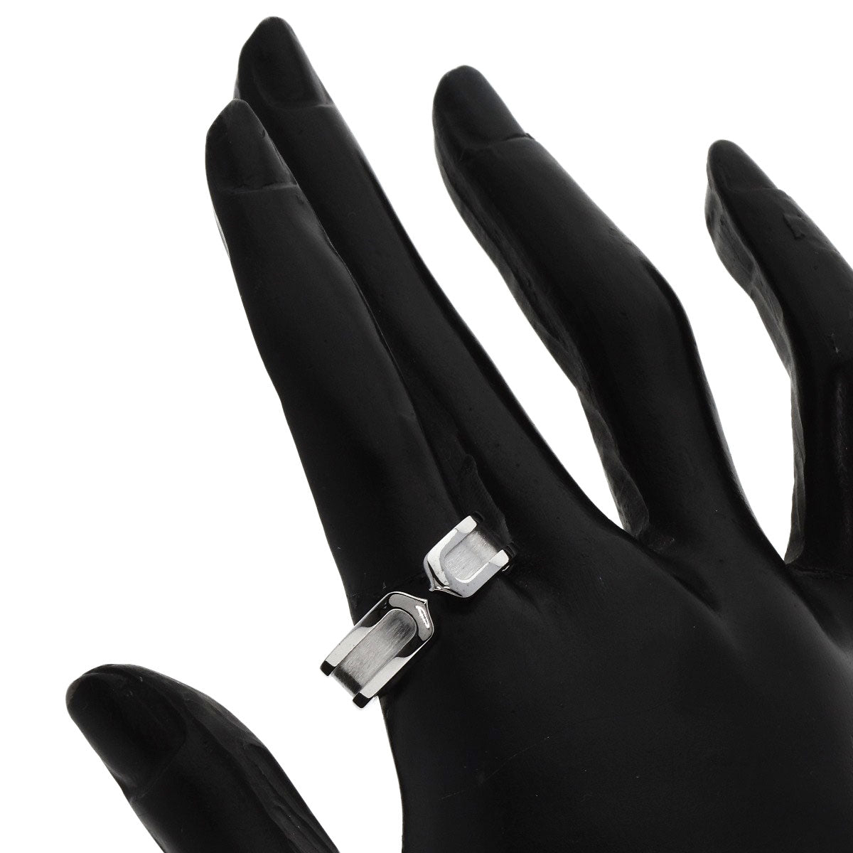 Cartier Ring K18Wg Silver C2 Ring Sm #62