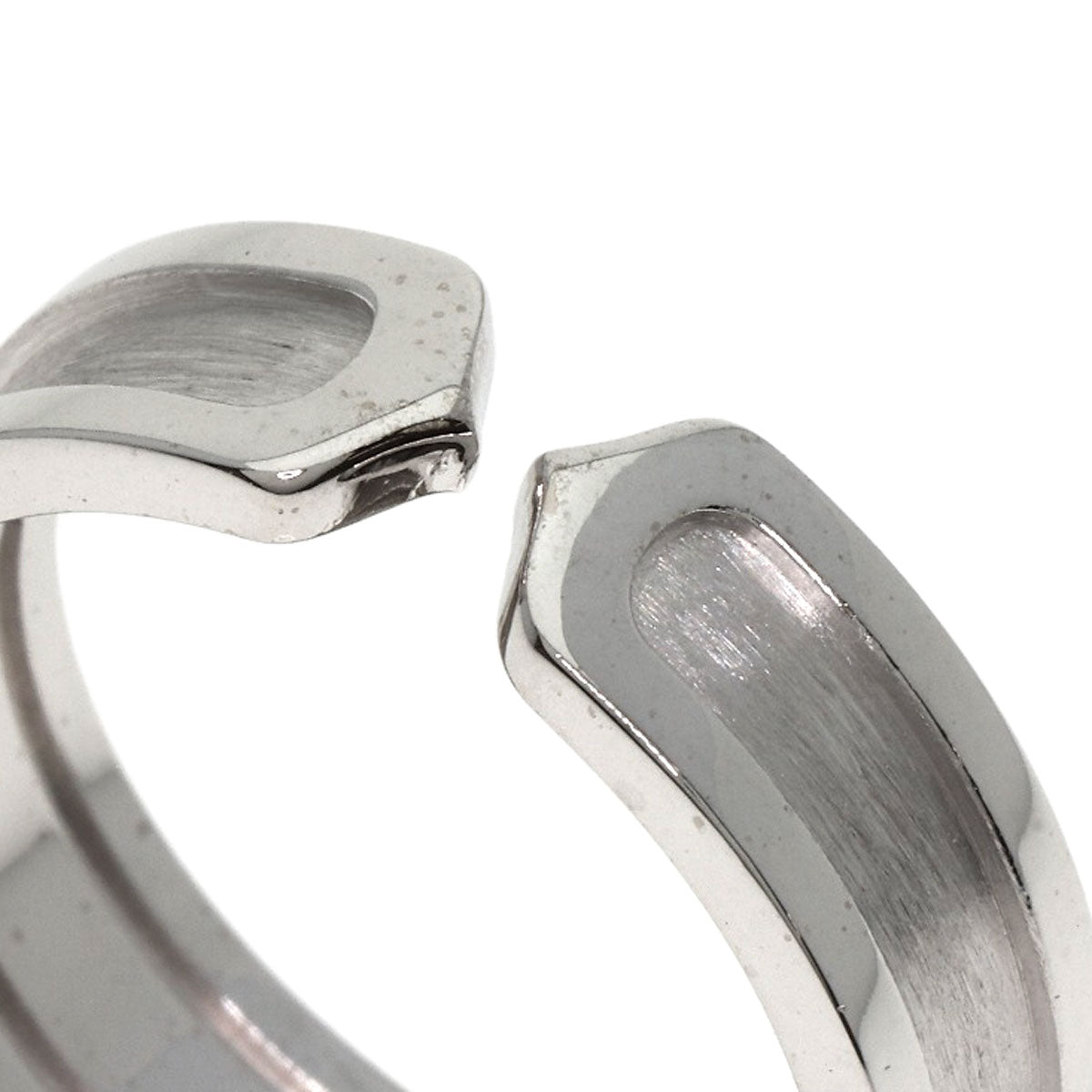 Cartier Ring K18Wg Silver C2 Ring Sm #62