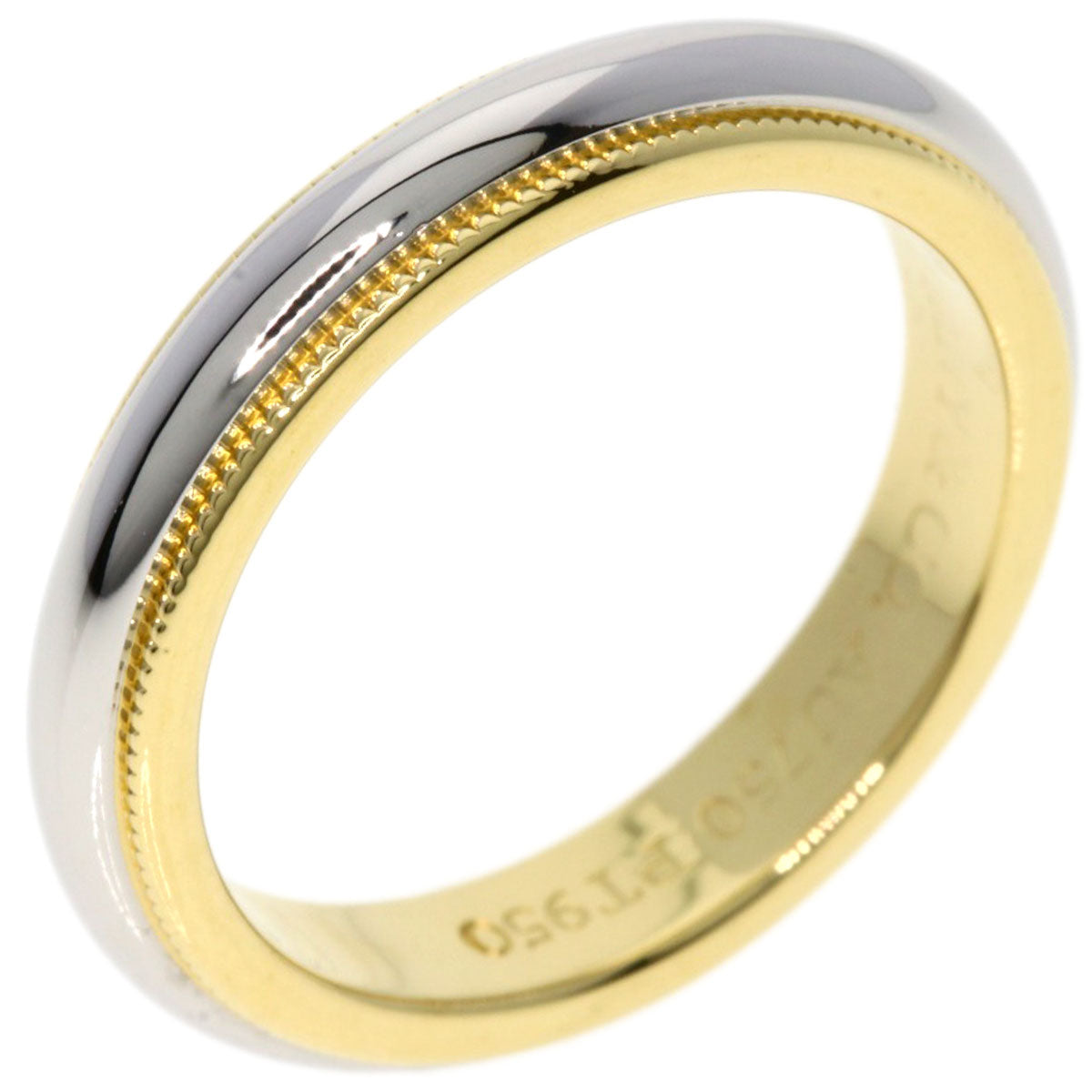 Tiffany&Co. Ring 18K Yellow Gold Gold Milgrain Band