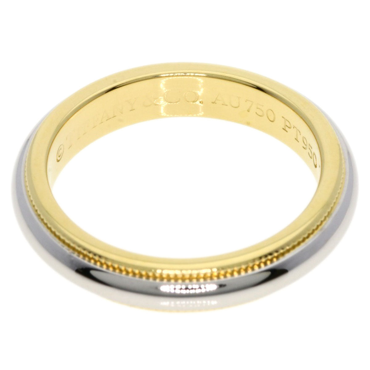 Tiffany&Co. Ring 18K Yellow Gold Gold Milgrain Band