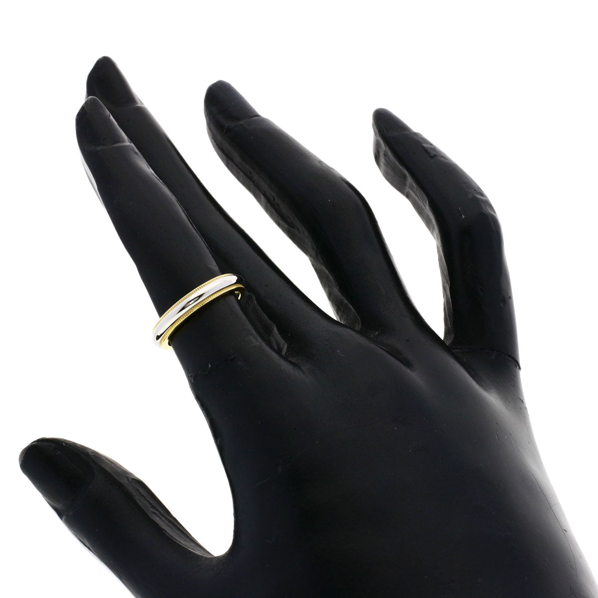 Tiffany&Co. Ring 18K Yellow Gold Gold Milgrain Band