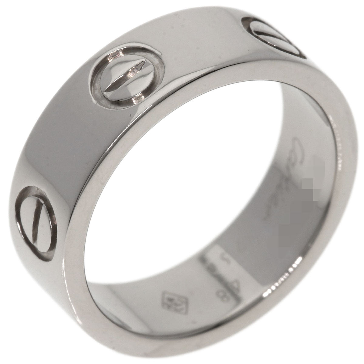 Cartier Ring K18Wg Silver Love Ring #48