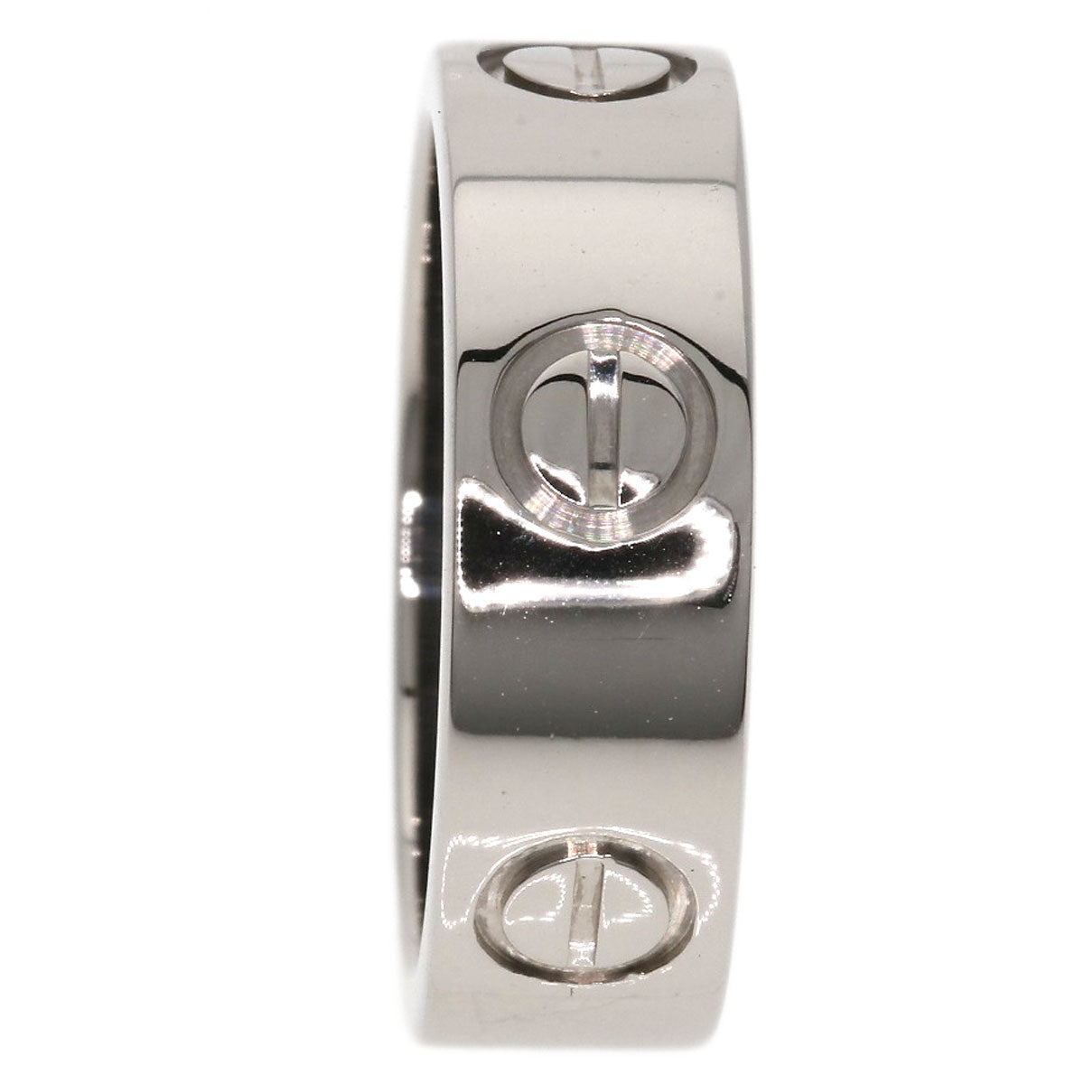 Cartier Ring K18Wg Silver Love Ring #48