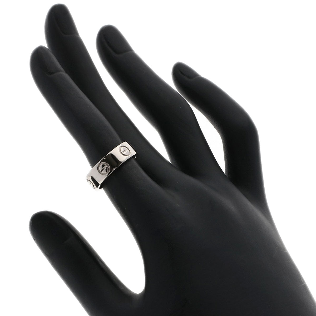 Cartier Ring K18Wg Silver Love Ring #48