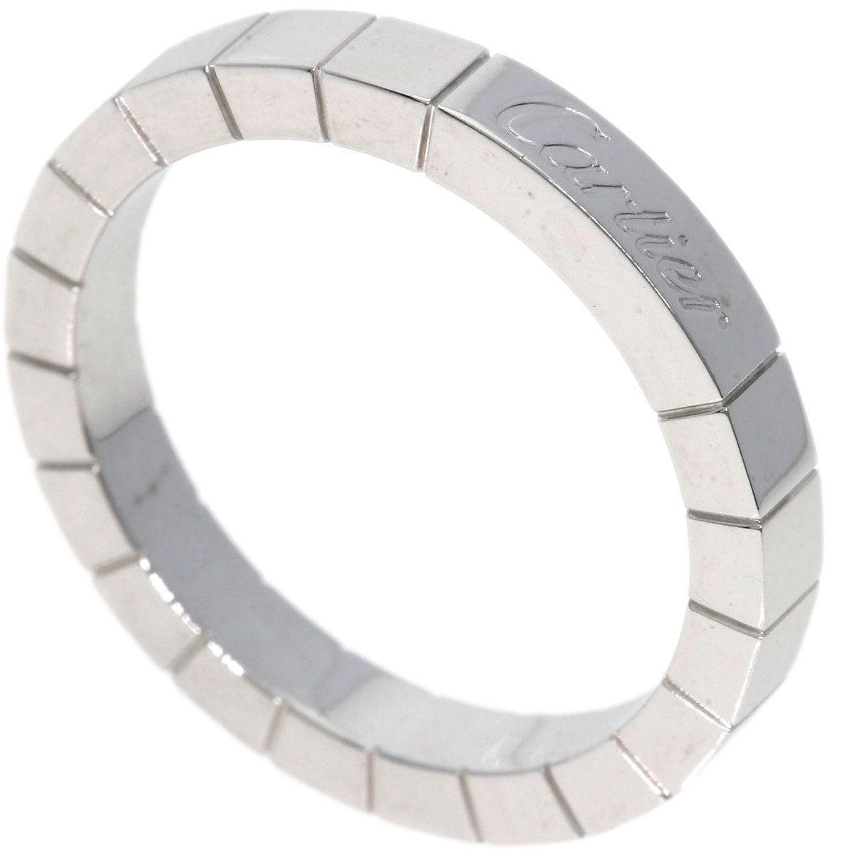 Cartier Ring K18Wg Silver Lanier # 55