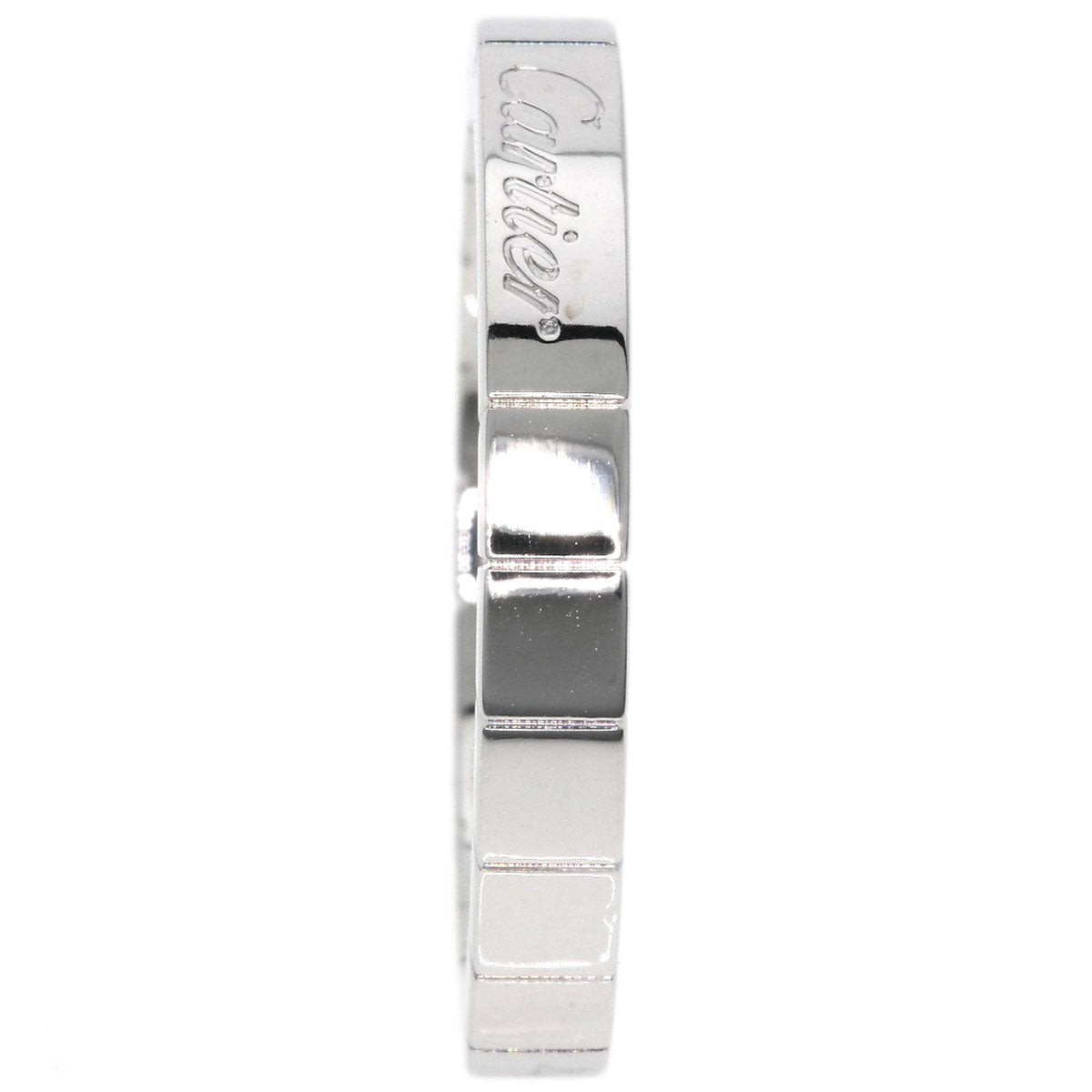 Cartier Ring K18Wg Silver Lanier # 55