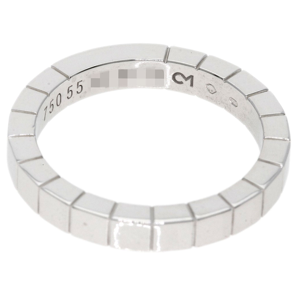 Cartier Ring K18Wg Silver Lanier # 55