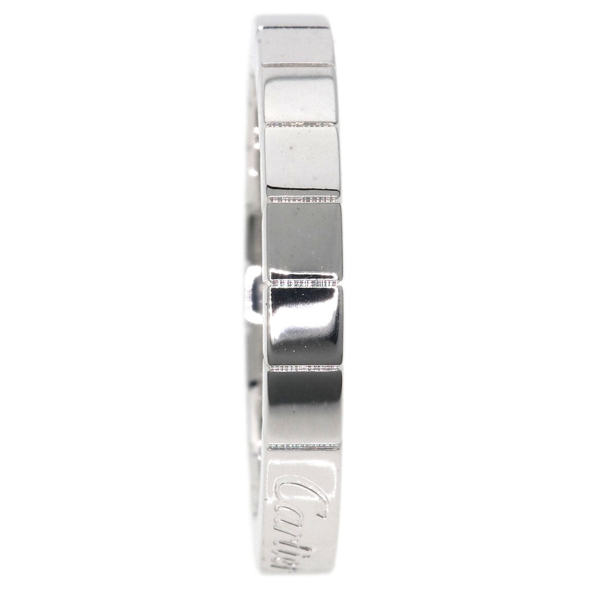 Cartier Ring K18Wg Silver Lanier # 55