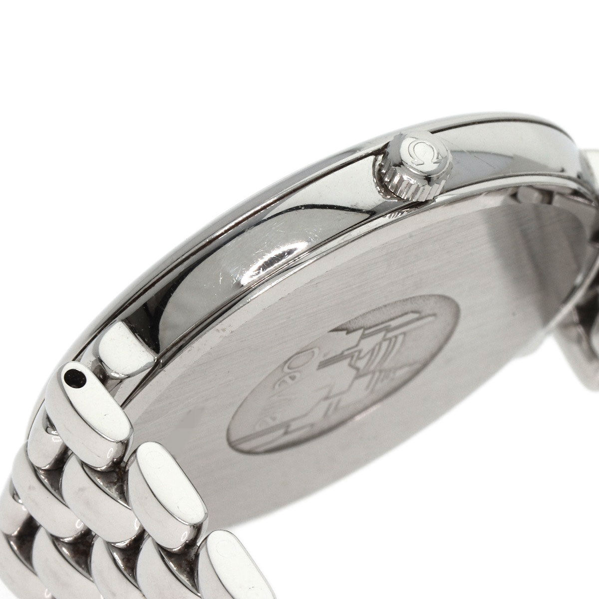 Omega Watches Quartz 7514.31.00 Stainless Steel , Stainless Steel Silver De Ville Prestige White