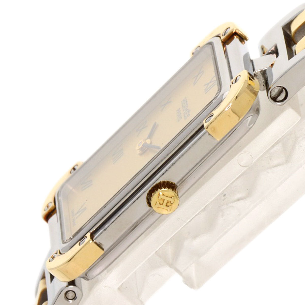 Hermes Watches Quartz Cr1.220 Stainless Steel , Ssxgp Gold Clojure Champagne Gold Dial Women