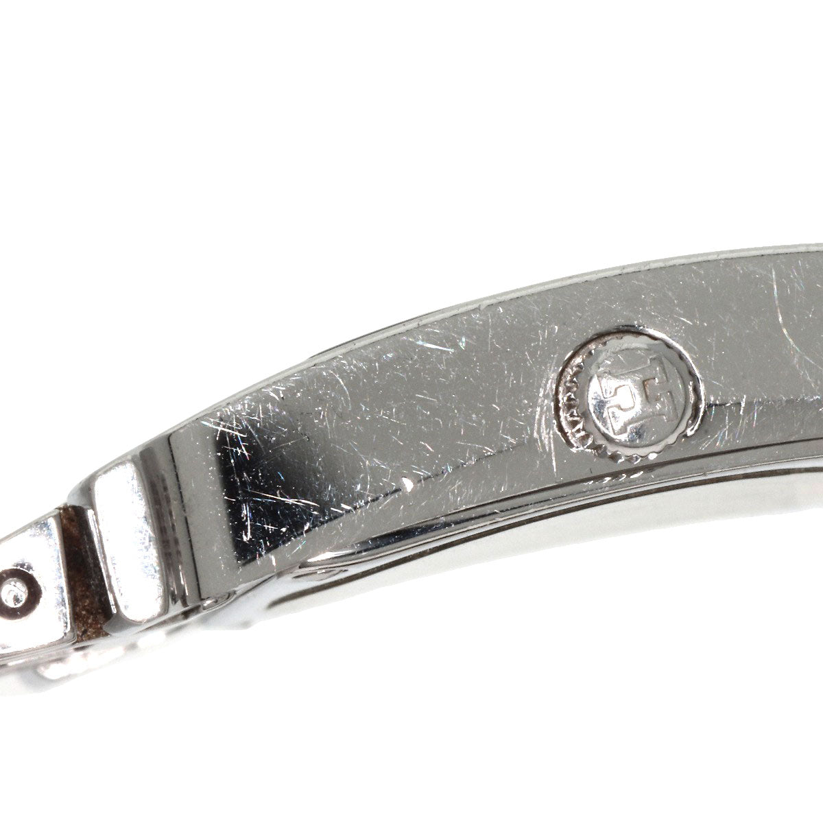 Hermes Watches Quartz Hh1.210 Stainless Steel , Stainless Steel Silver H Watch Silver Dial Women