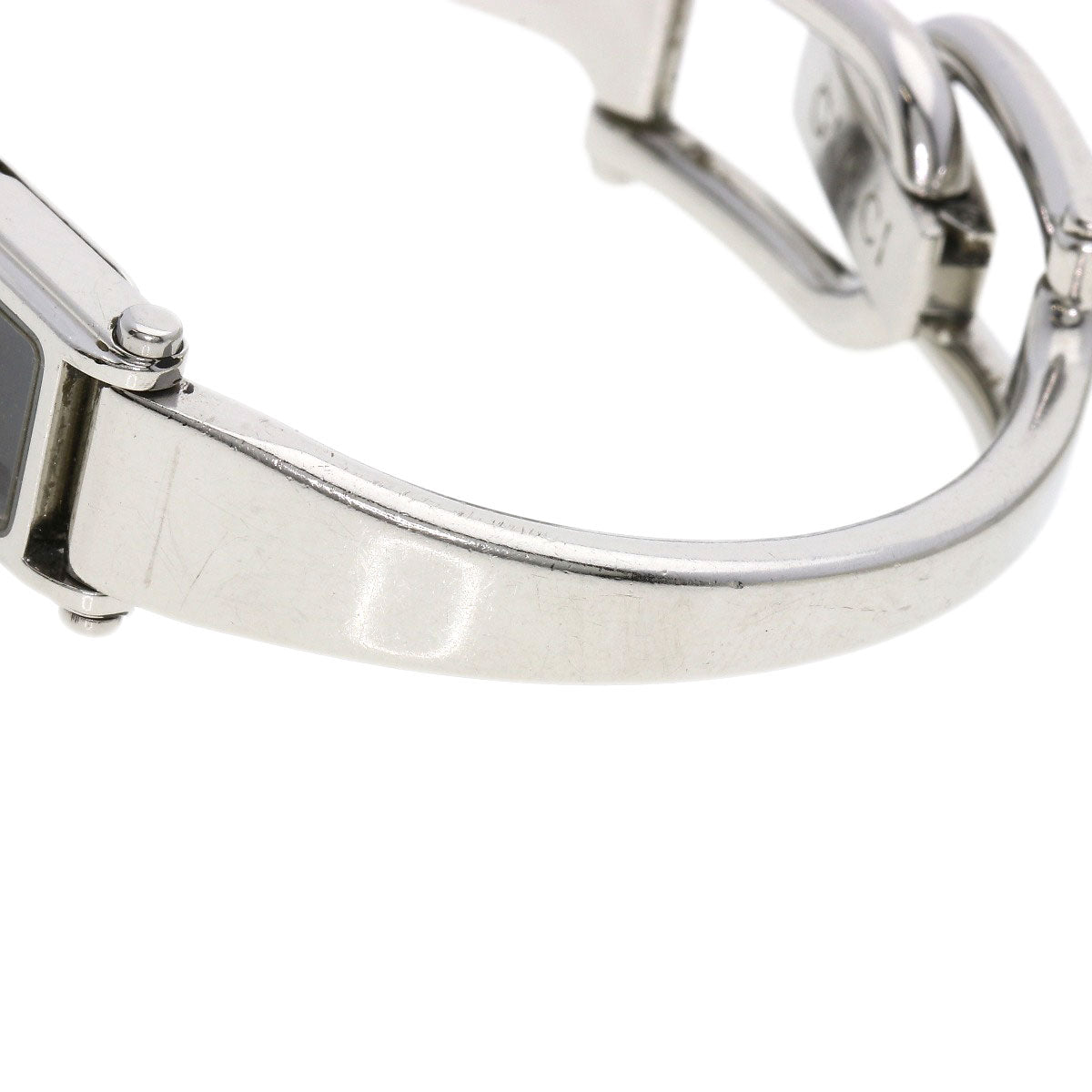 Gucci Watches Quartz Stainless Steel , Stainless Steel Silver 1500L Black Dial Women