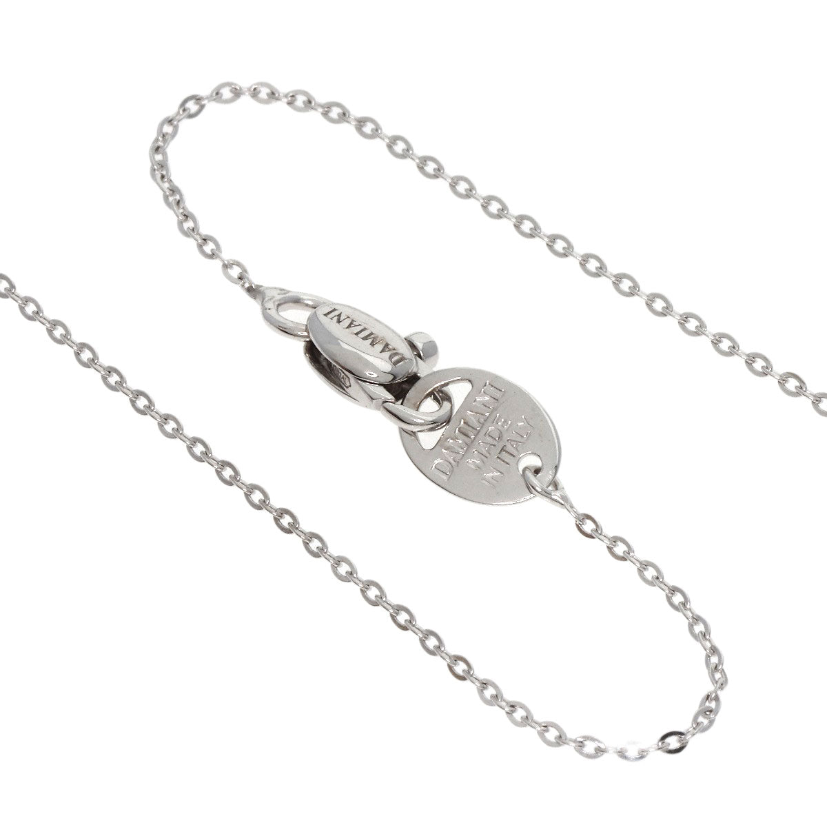 Damiani Necklace K18Wg Silver Belle Epoque Heart Ruby Diamond