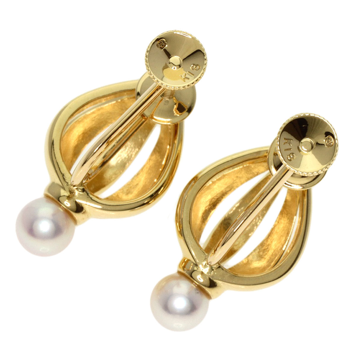 Mikimoto Earring 18K Yellow Gold Gold Pearl