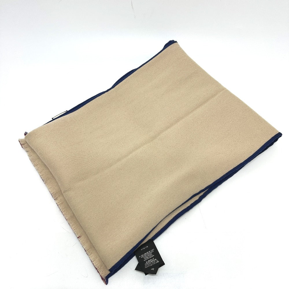 Gucci Scarf 525559 Wool Blue Logo Women