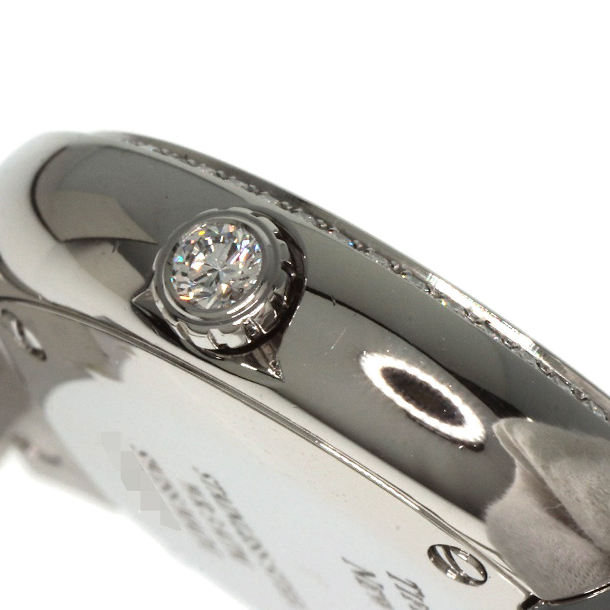 Tiffany&Co. Watches Quartz Stainless Steel , Stainless Steel Silver Atlas 2 Hand Diamond Pink Shell