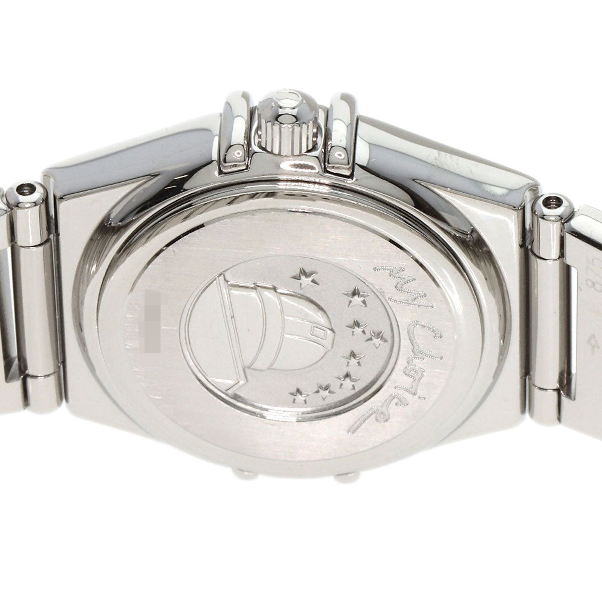 Omega Watches Quartz 1561.61 Stainless Steel , Stainless Steel Silver Constellation Mini Orange
