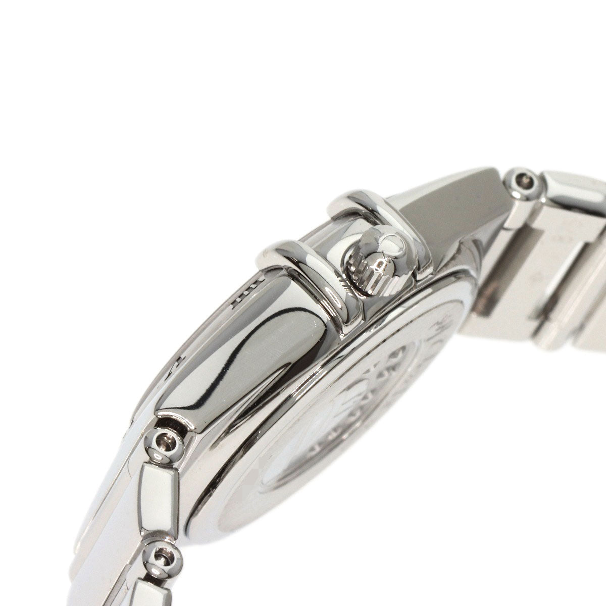 Omega Watches Quartz 1561.61 Stainless Steel , Stainless Steel Silver Constellation Mini Orange