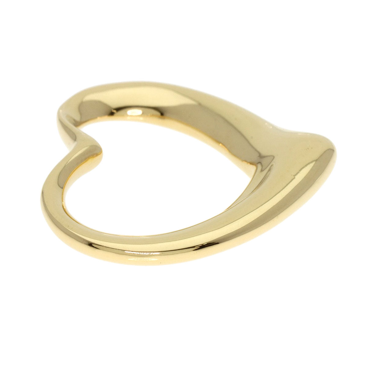 Tiffany&Co. Pendant Top 18K Yellow Gold Gold Open Heart Women