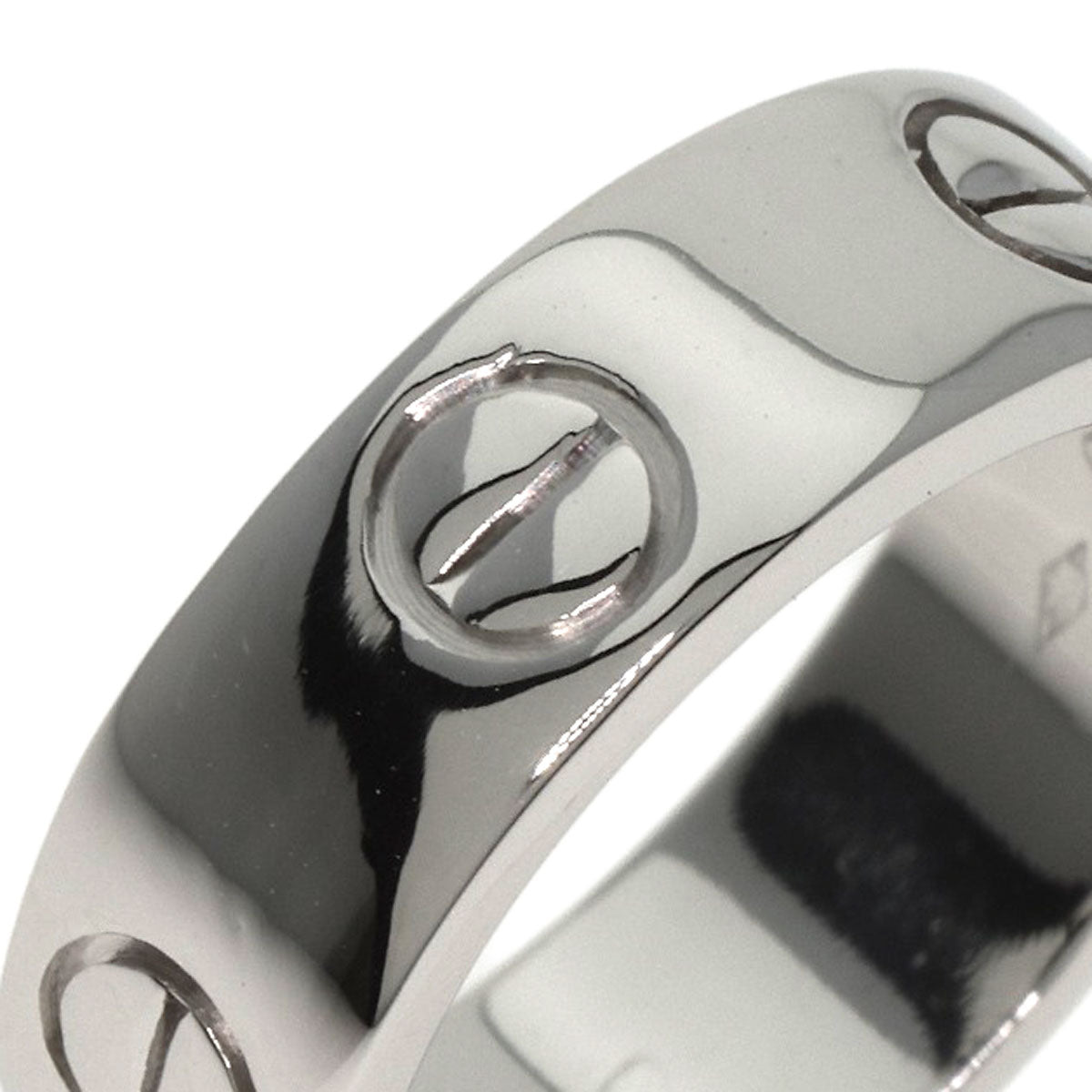Cartier Ring Pt950 Silver Love Ring #46 Women