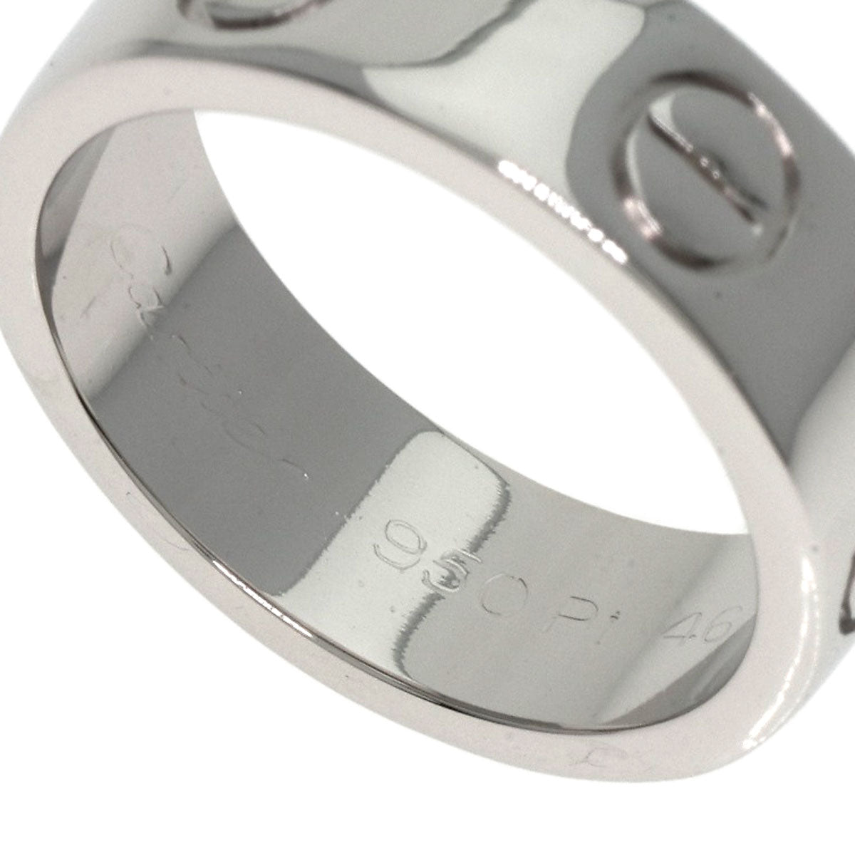 Cartier Ring Pt950 Silver Love Ring #46 Women