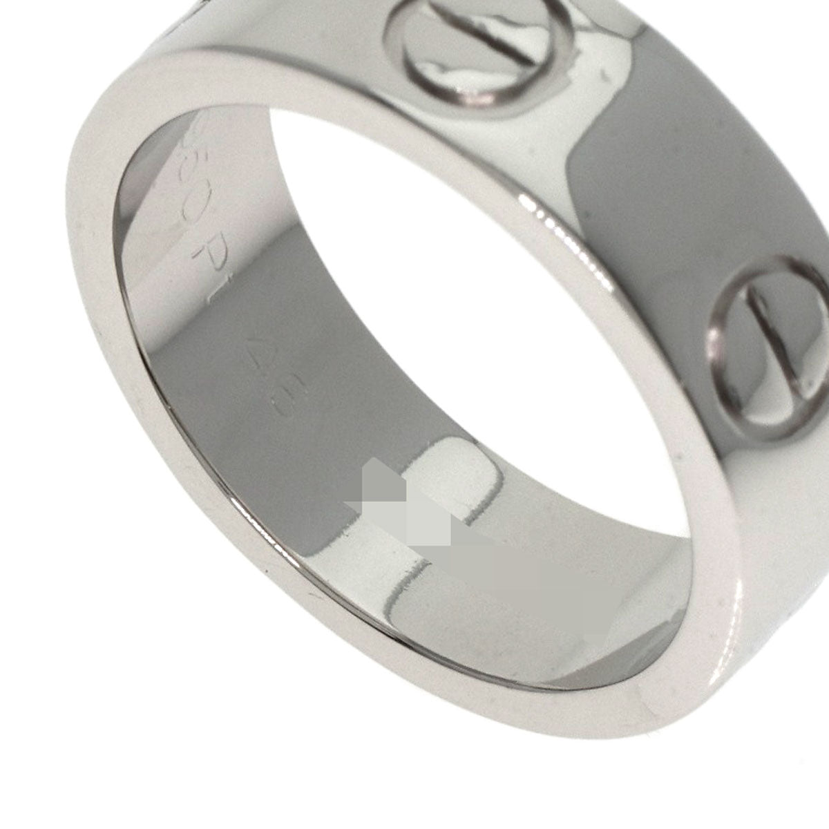 Cartier Ring Pt950 Silver Love Ring #46 Women
