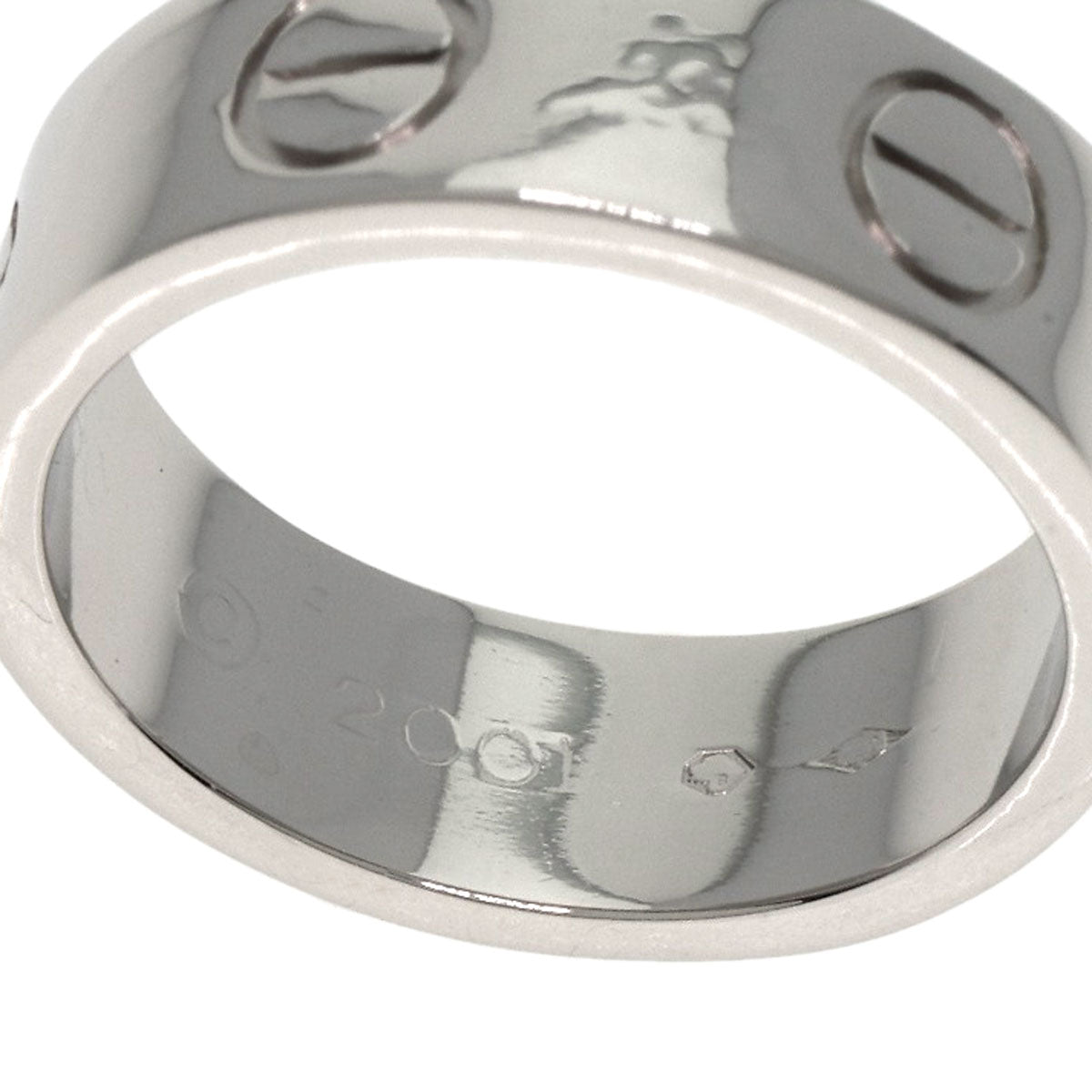Cartier Ring Pt950 Silver Love Ring #46 Women