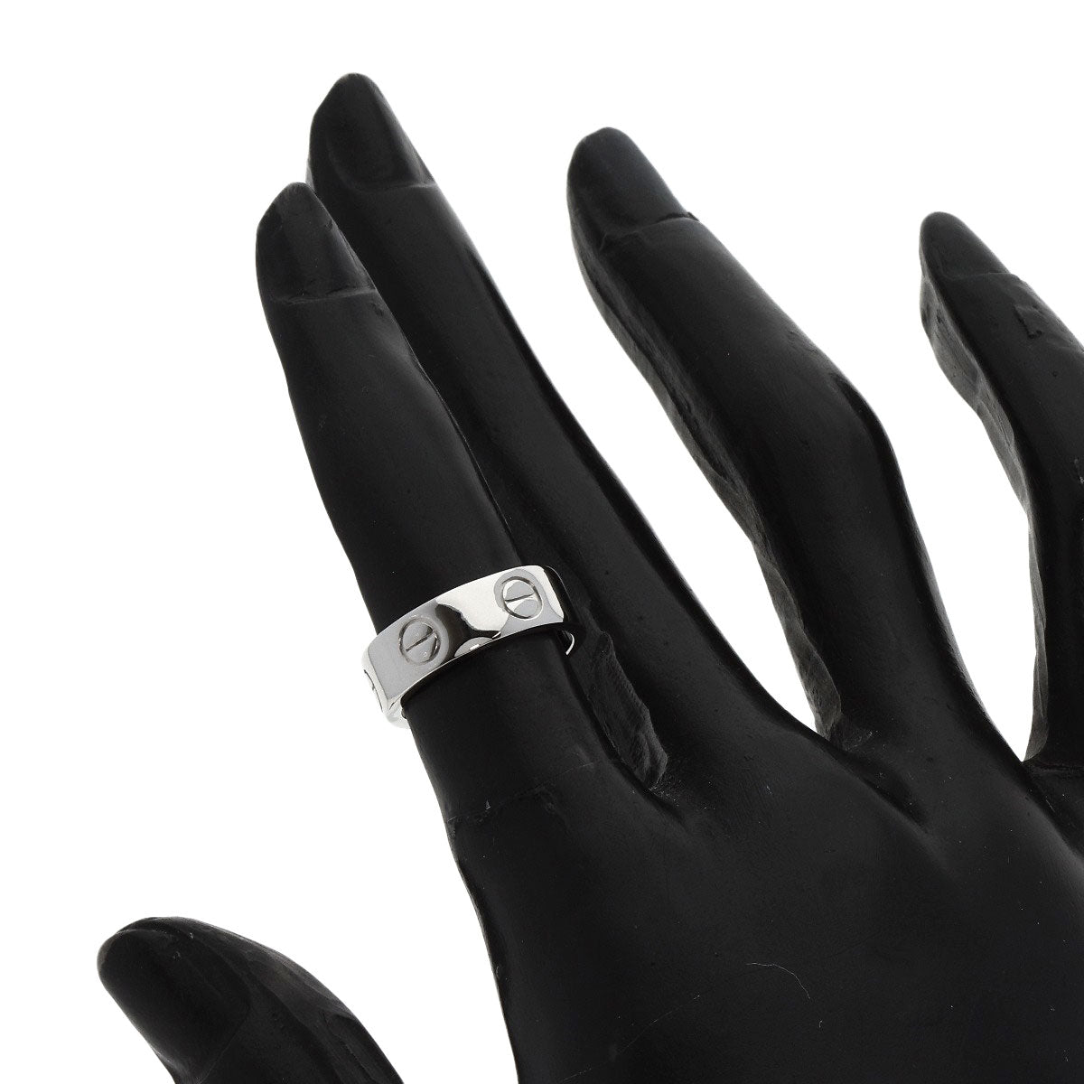 Cartier Ring Pt950 Silver Love Ring #46 Women