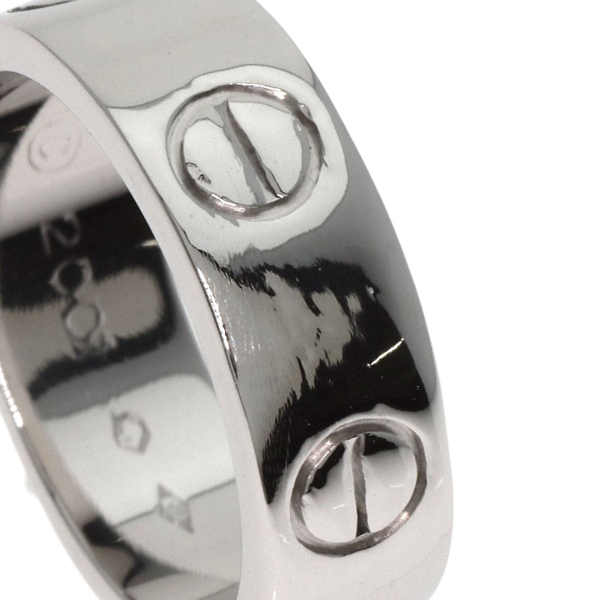 Cartier Ring Pt950 Silver Love Ring #46 Women