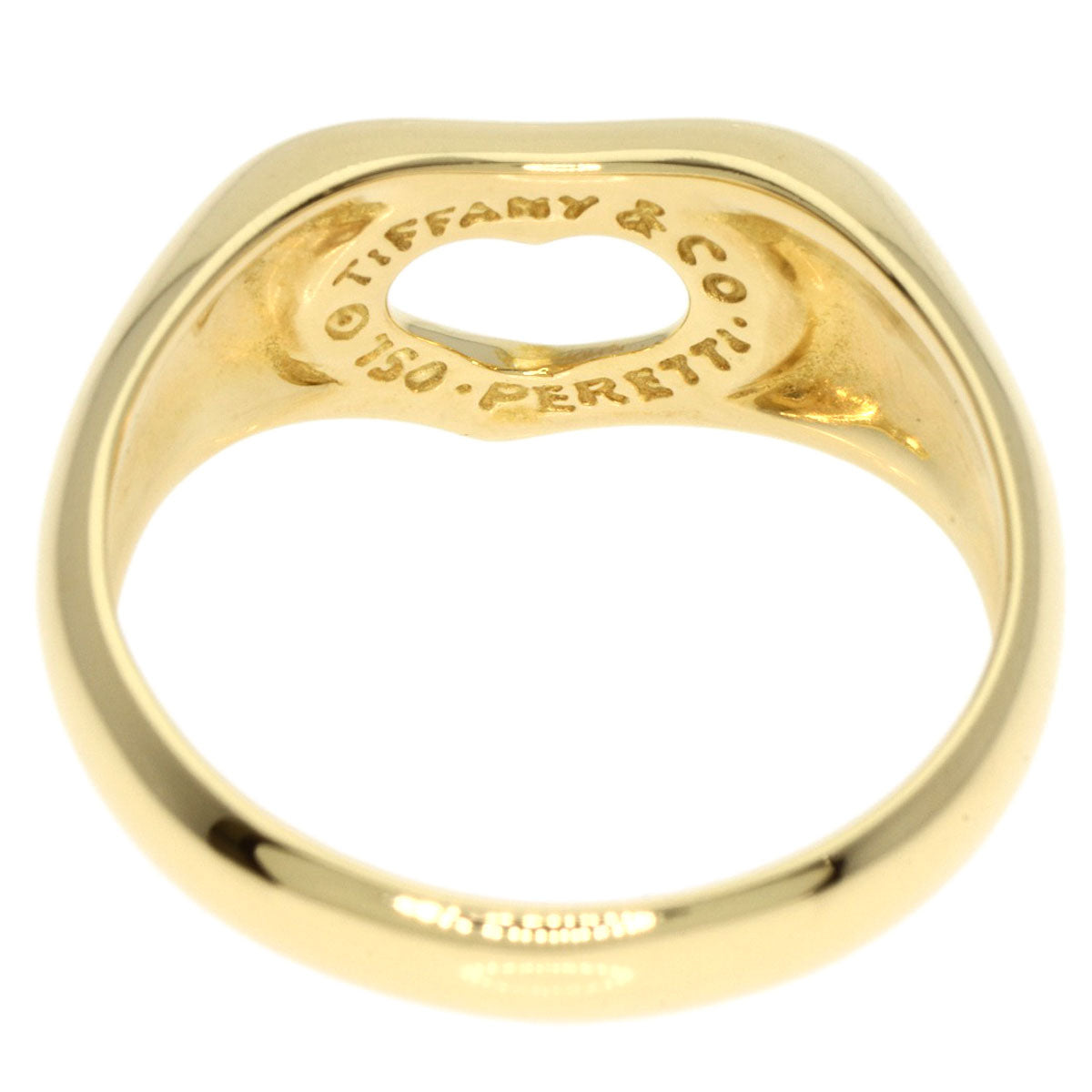 Tiffany&Co. Ring 18K Yellow Gold Gold Open Heart Women