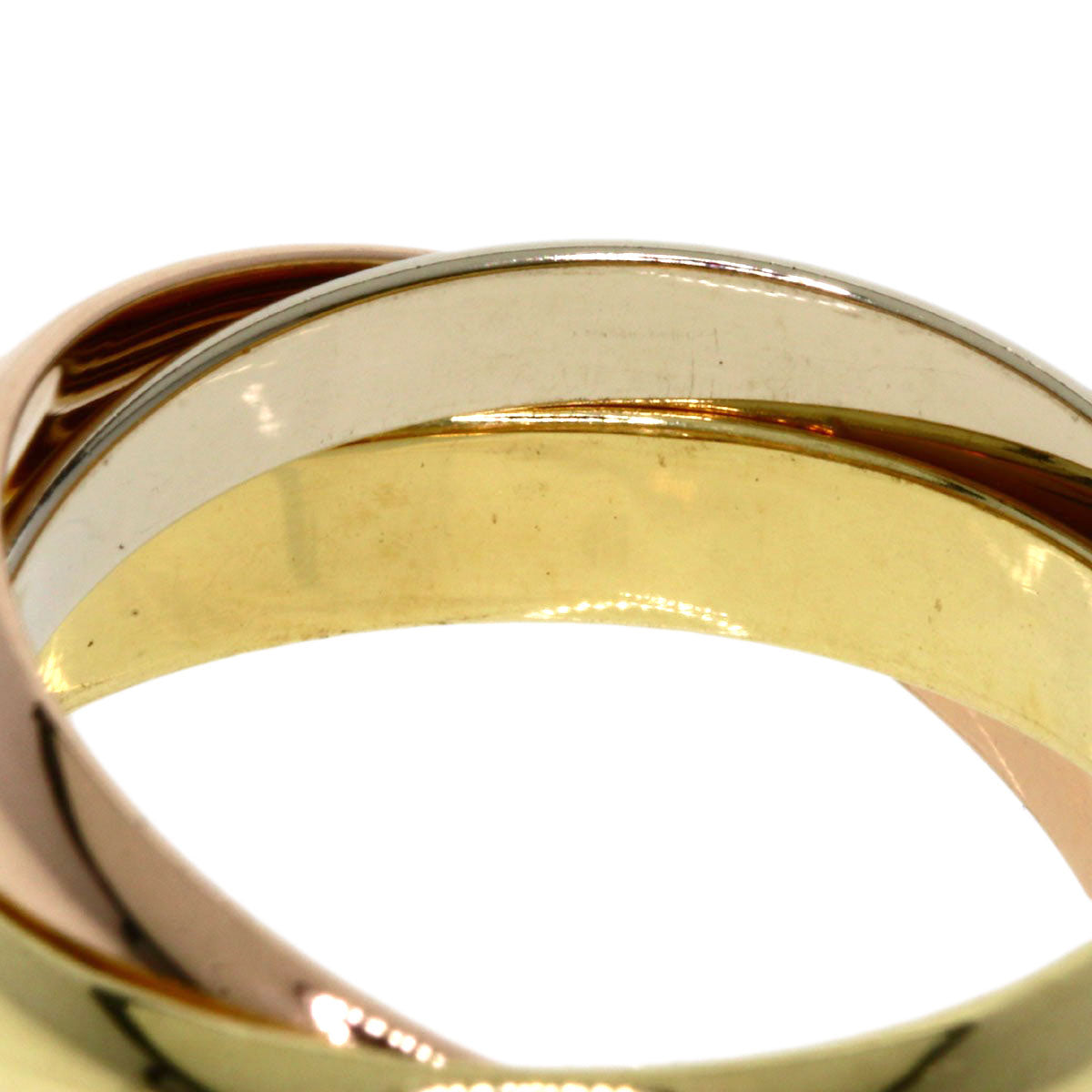 Cartier Ring 18K Yellow Gold Gold Trinity #51