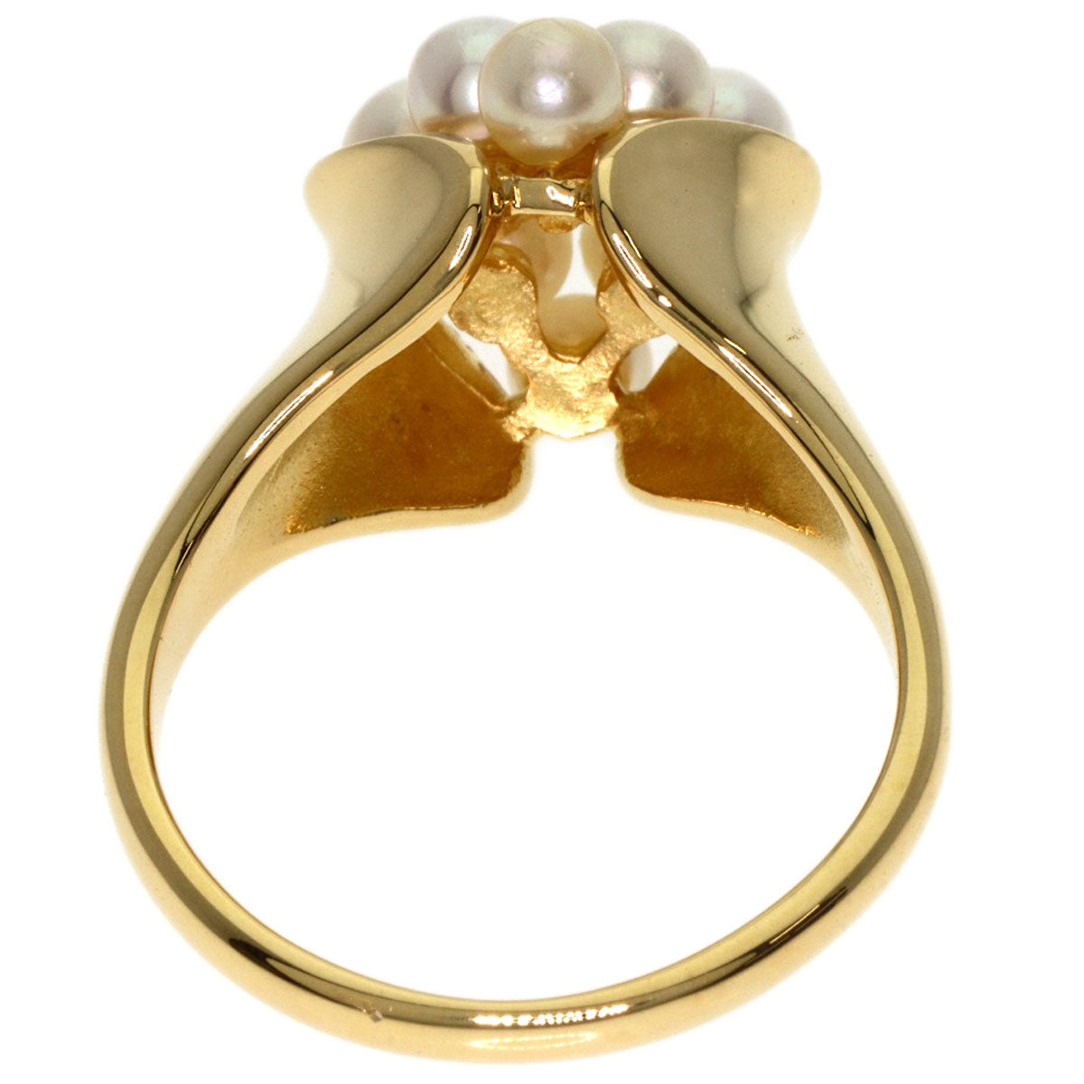 Mikimoto Ring 18K Yellow Gold Gold Pearl