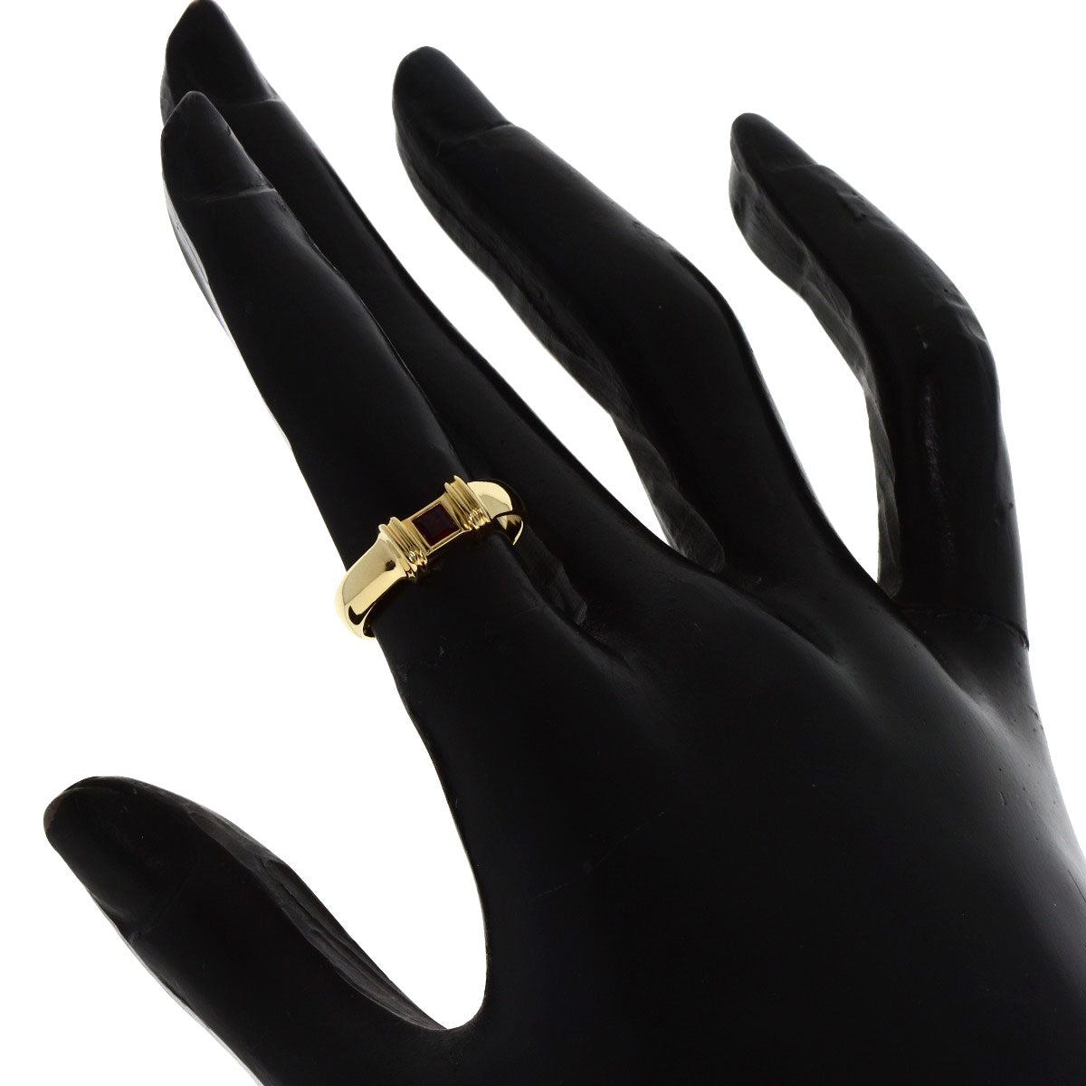 Tiffany&Co. Ring 18K Yellow Gold Gold Stacking Ruby