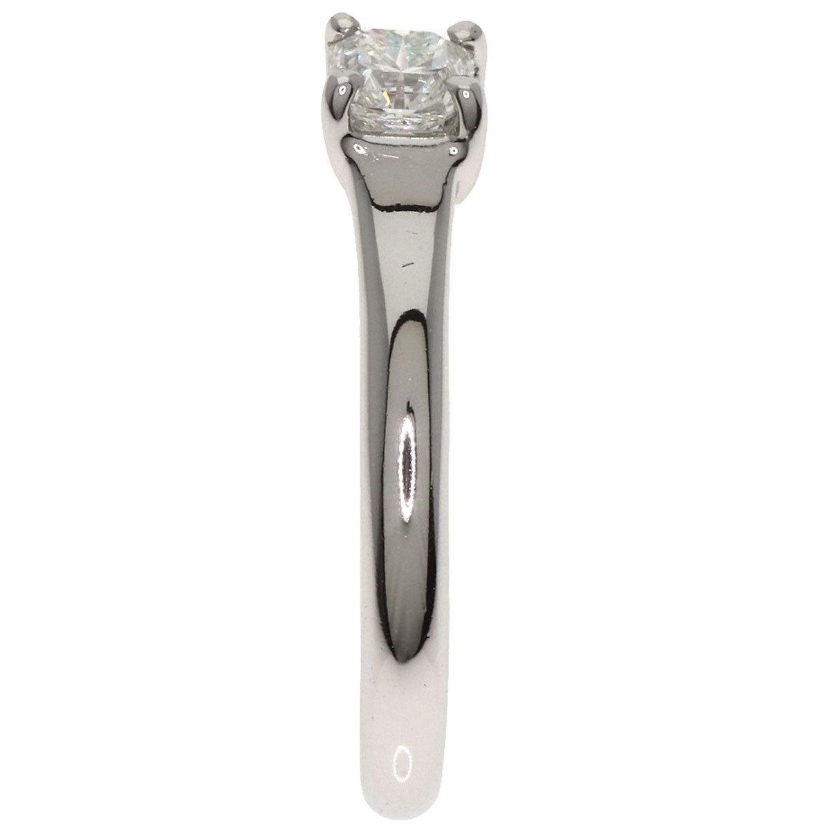 Tiffany&Co. Ring Pt950 Silver Square Princess Diamond